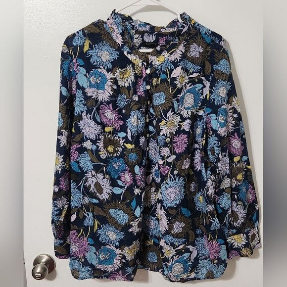 Talbots Floral blouse size 2X - Picture 1 of 6